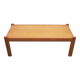 Table basse des années 1970 en chêne clair