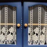 Blue painted wooden dresser