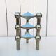 Bougeoirs métal chromé Nagel design 60/70