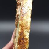 Flower-decorated sandstone mirror, circa 1970