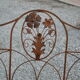 Iron with décor of flowers Garden Bench