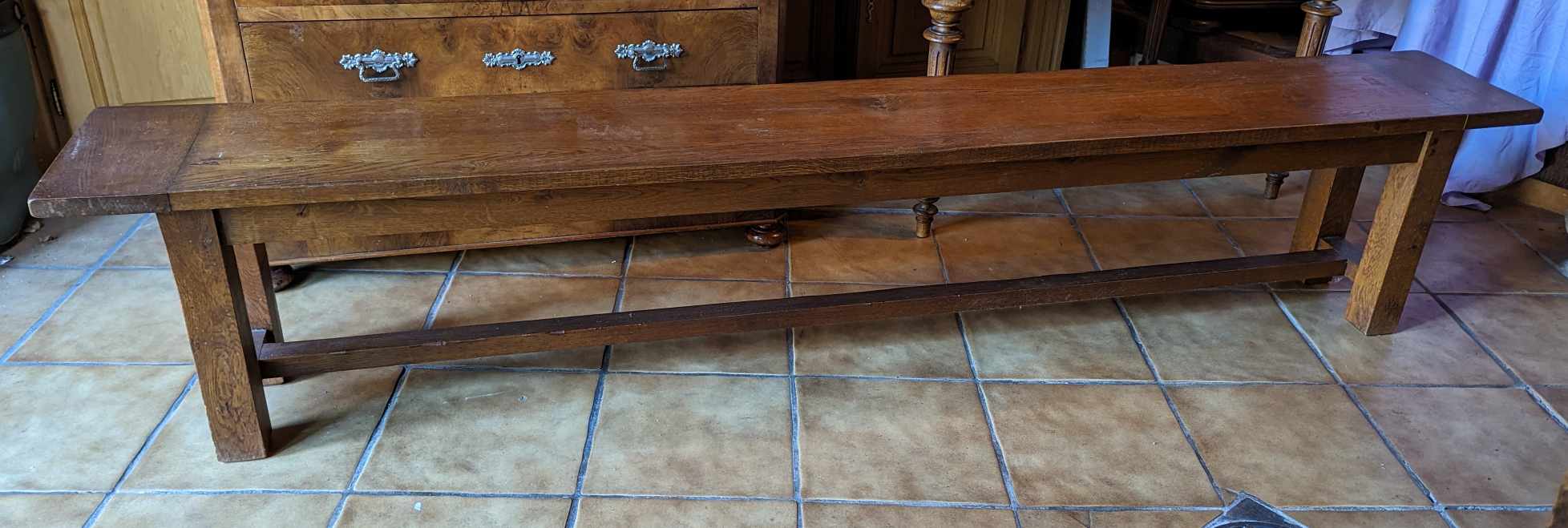 Banc en chêne massif
