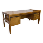 Grand bureau vintage en bois – Années 60/70
