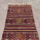 4 x 6 ft handmade runner kilim rug vintage kilim rug Turkish rug bedroom rugs