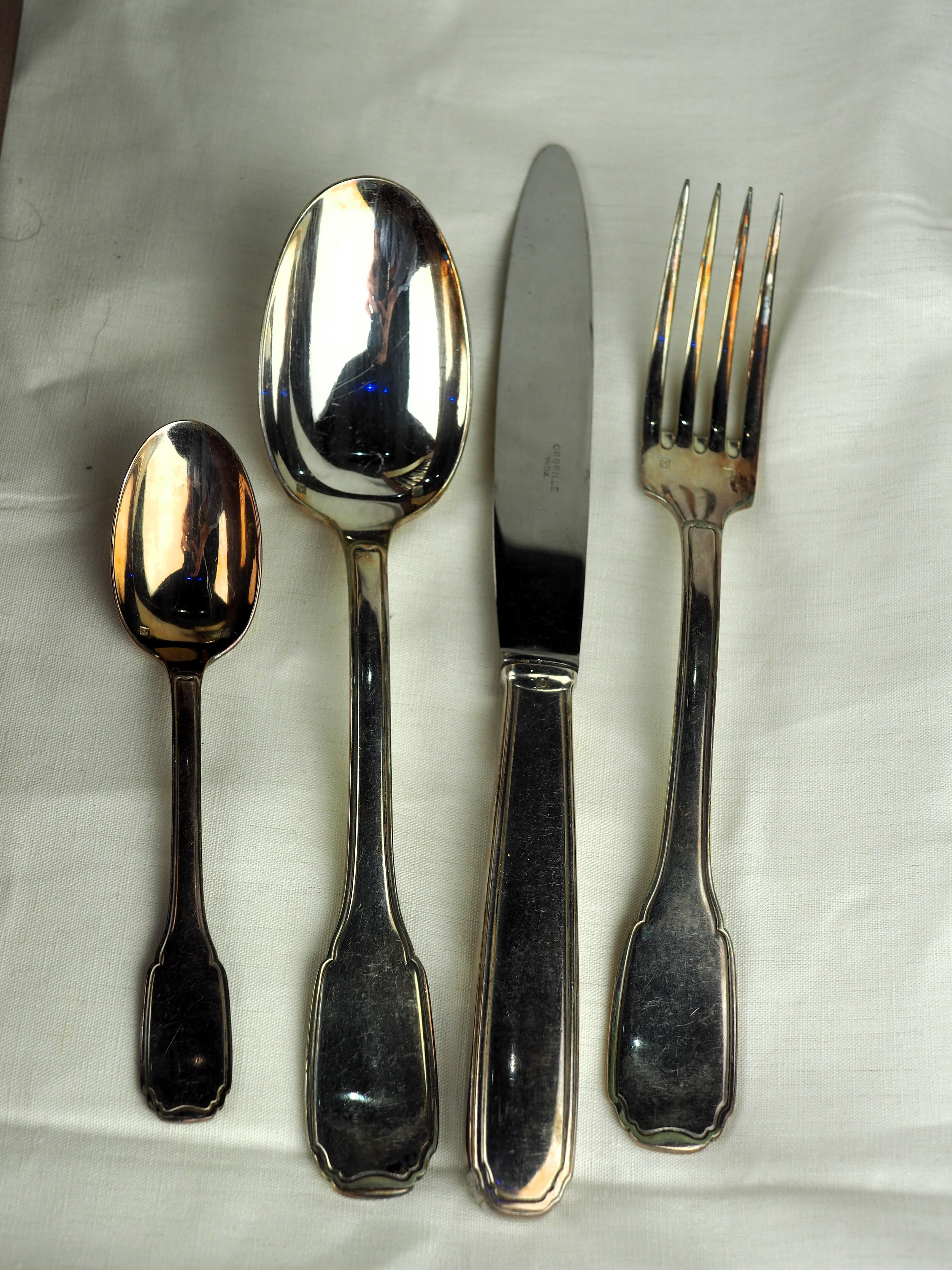 Menagère metal silver Orbrille 49 pieces - Joseph Buisson - XXth