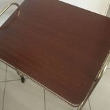 Console porte vinyle à roulettes