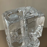 Vintage soliflore vase in molded glass