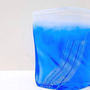 Vase by Maud G. Bugge for Hadeland Glassverk in blown glass, Norway 1980