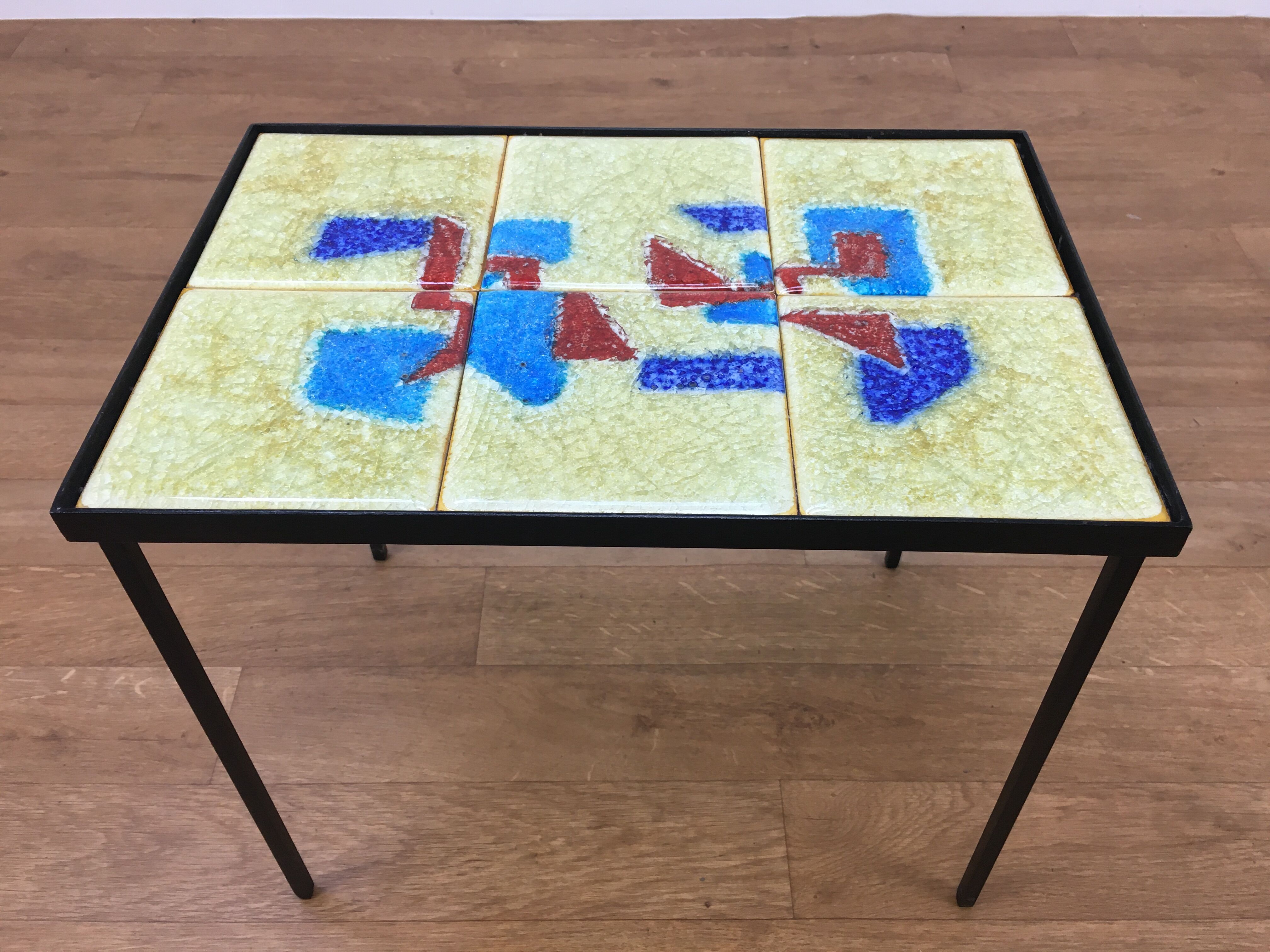 Ceramic side table 50s, modernist style