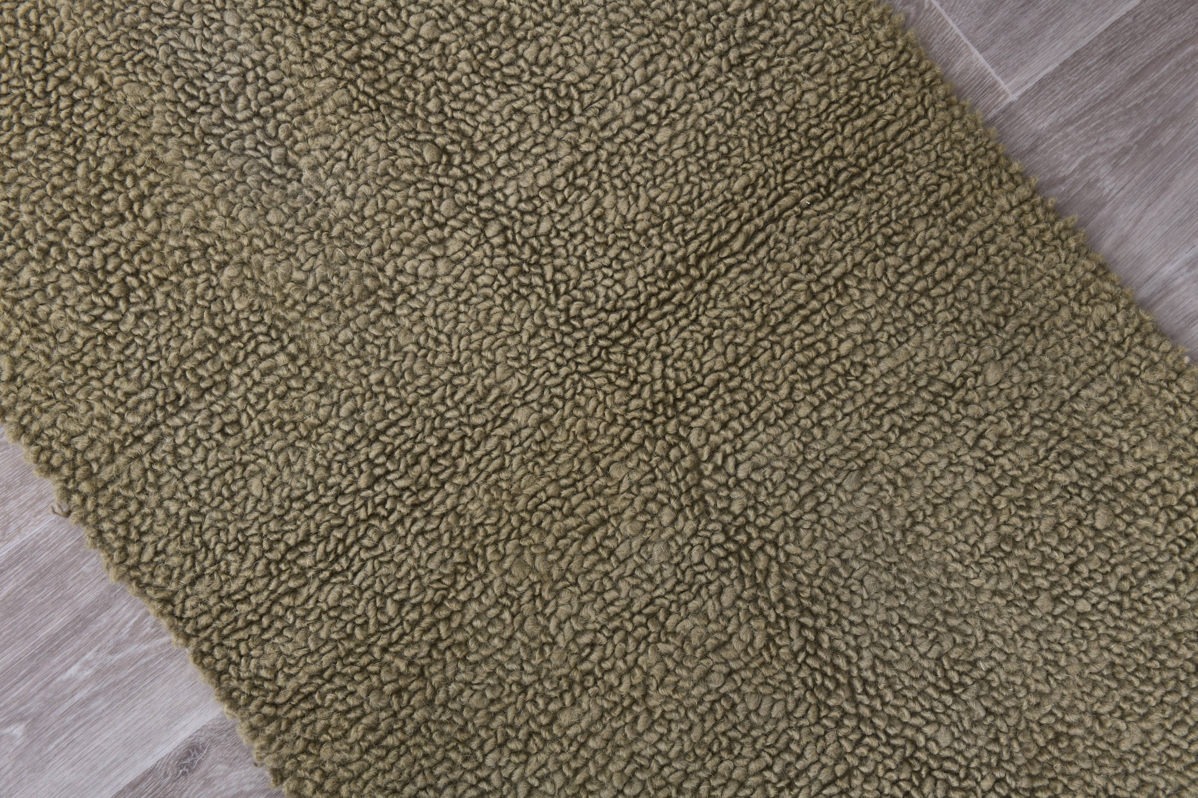 2x12 Olive Green Turkish Runner Rug 65x352Cm SK 242413