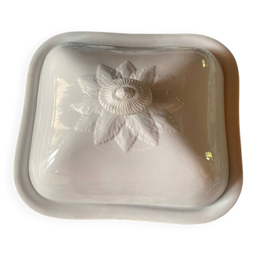 Grand plat cloche en porcelaine Villeroy et Boch ancien