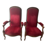 2 Voltaire armchairs