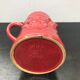 Former pitcher St Clement ceramics red decor horses made in france vintage