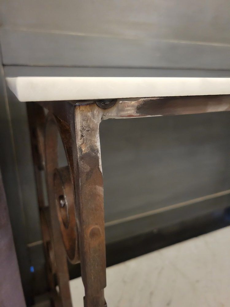 Console ou Etagère en fer forgé