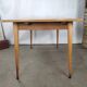 Dining table light oak foot vintage compass