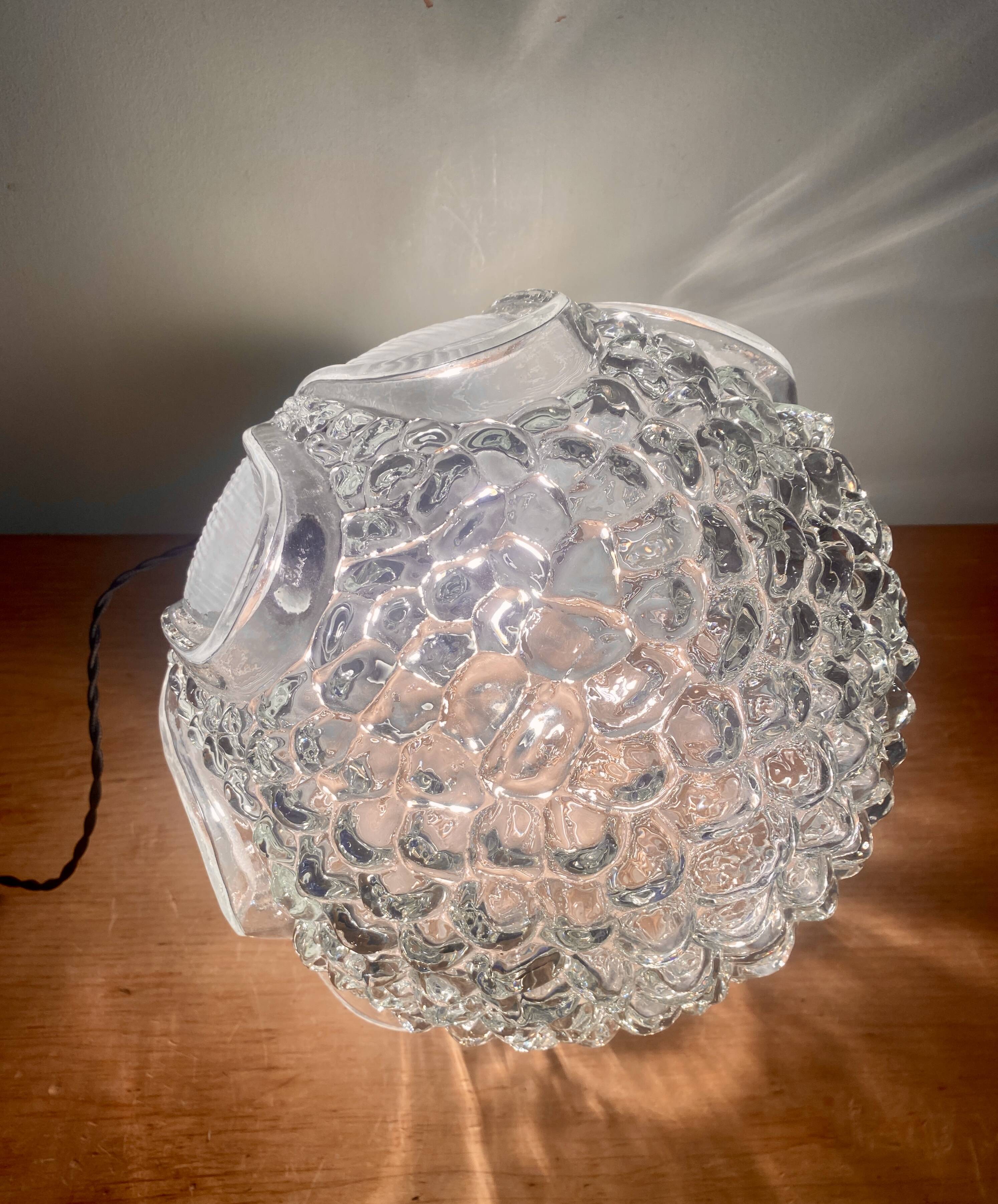 Baladeuse globe vintage en verre XL