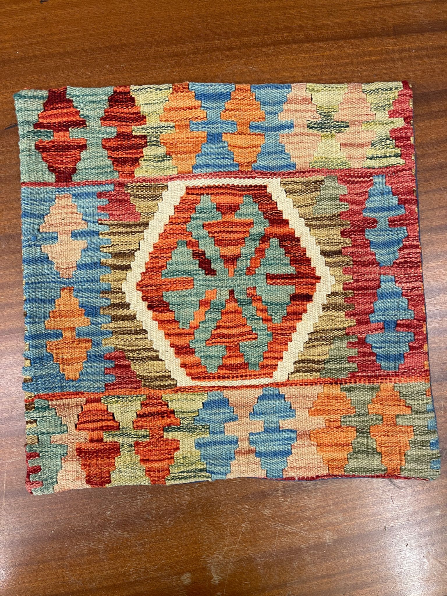 Kilim housse de coussin géométrique