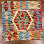 Kilim housse de coussin géométrique