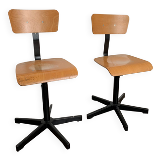 Set of 2 workshop chairs