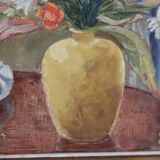 Nature morte avec vue par la fenêtre, par Gerhard Larsson, 1953