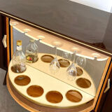 Sesame Bar Multifunctional Hidden Dry Bar Book Case Cabinet