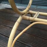 Vintage rattan basket