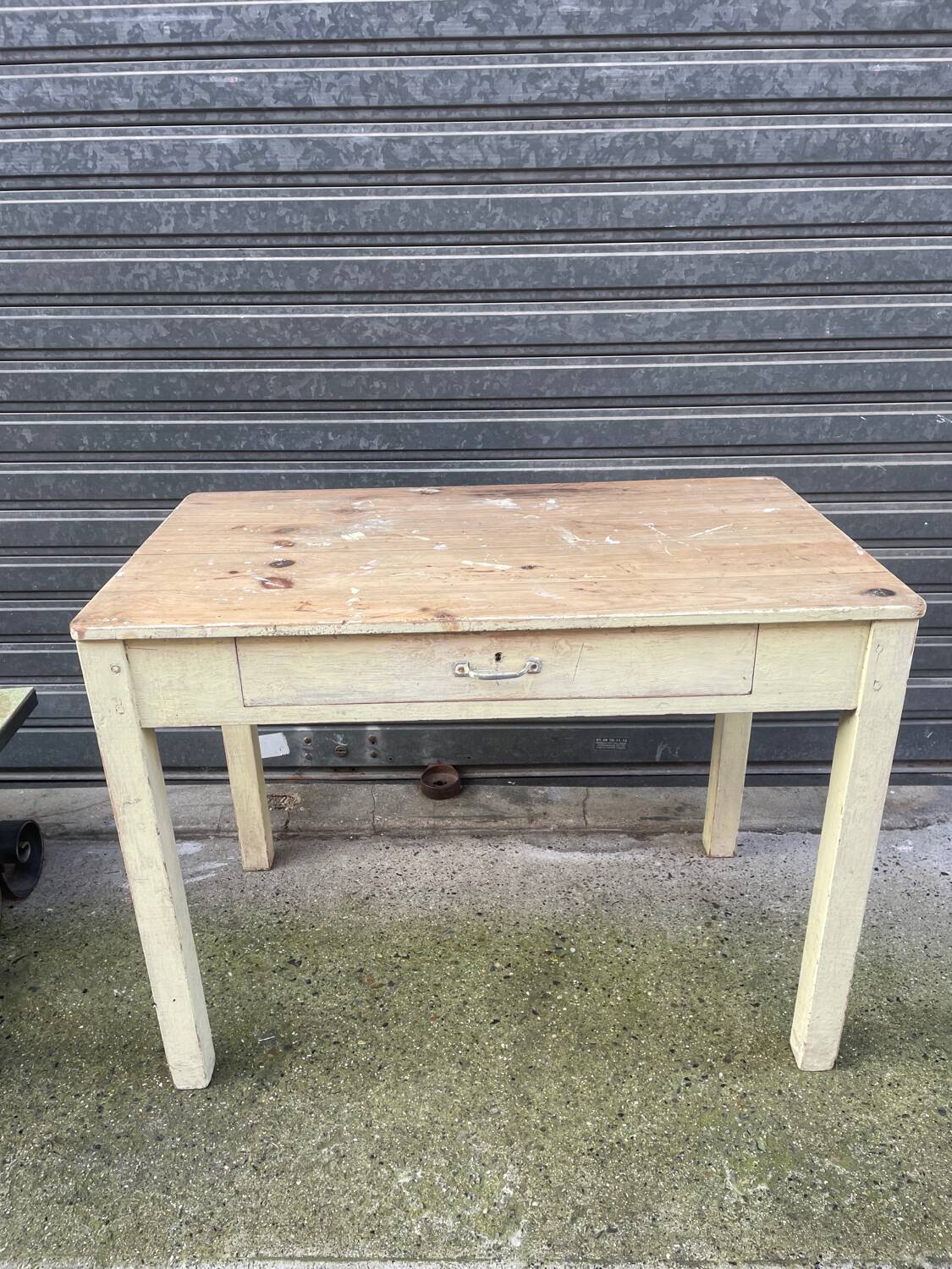 Vintage 1900 pine table – Kitchen or Office. Beautiful patina.