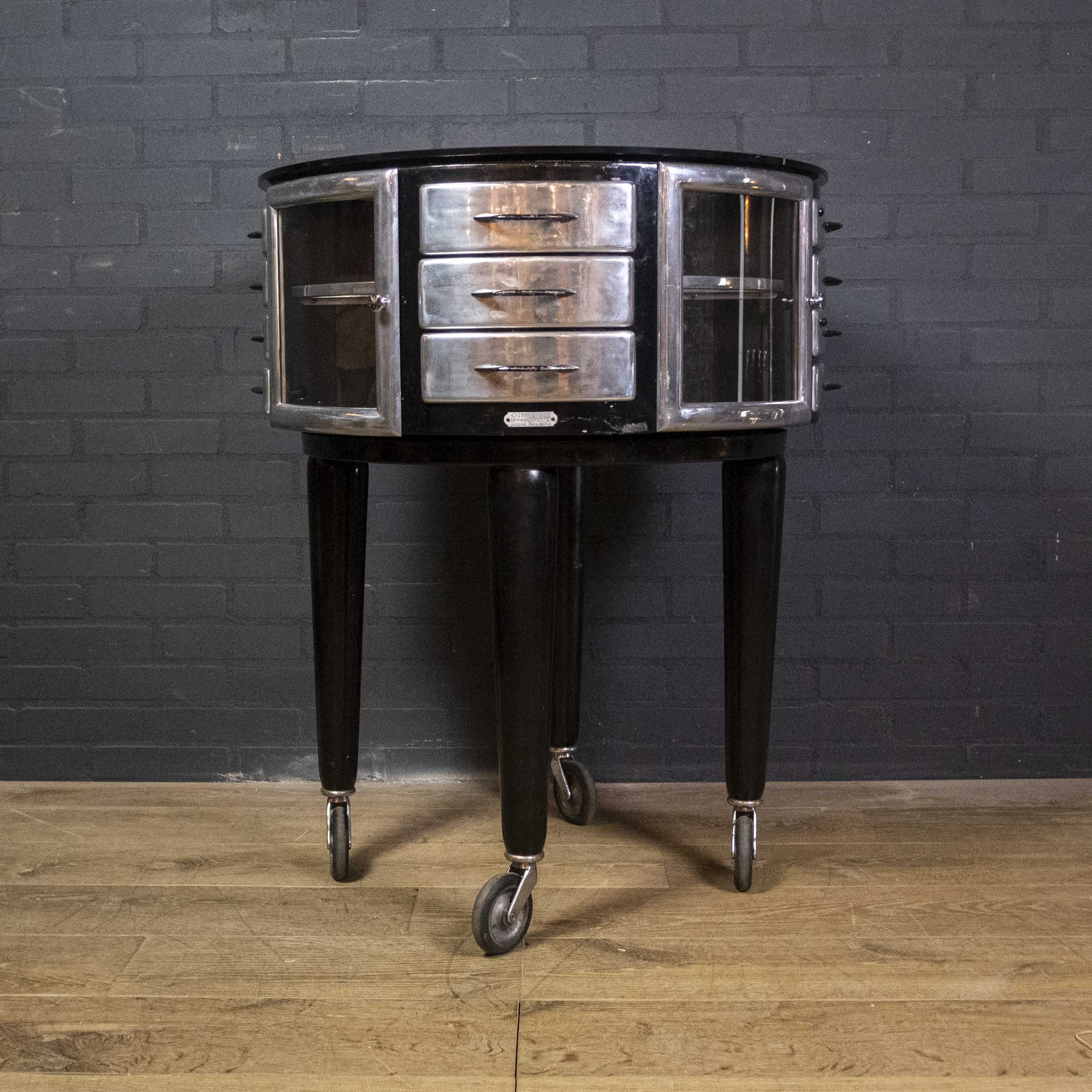 Vintage Dentist Cabinet by Leon Martin Gyrator meuble