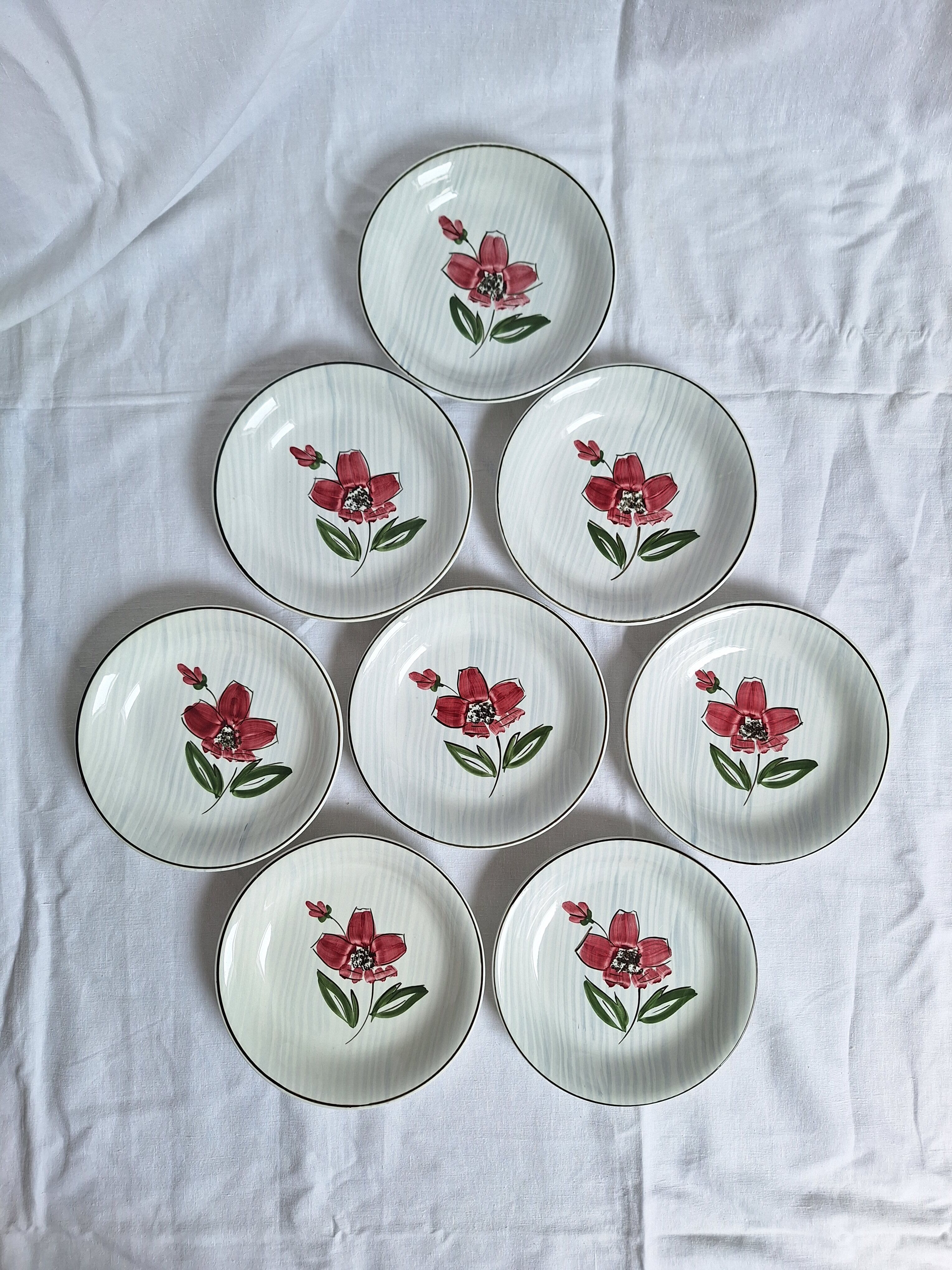 Assiette Sarreguemines vintage