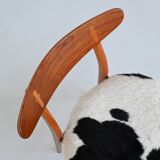 Hans Wegner model CH30 dining chairs in cowskin Carl Hansen Denmark 1952