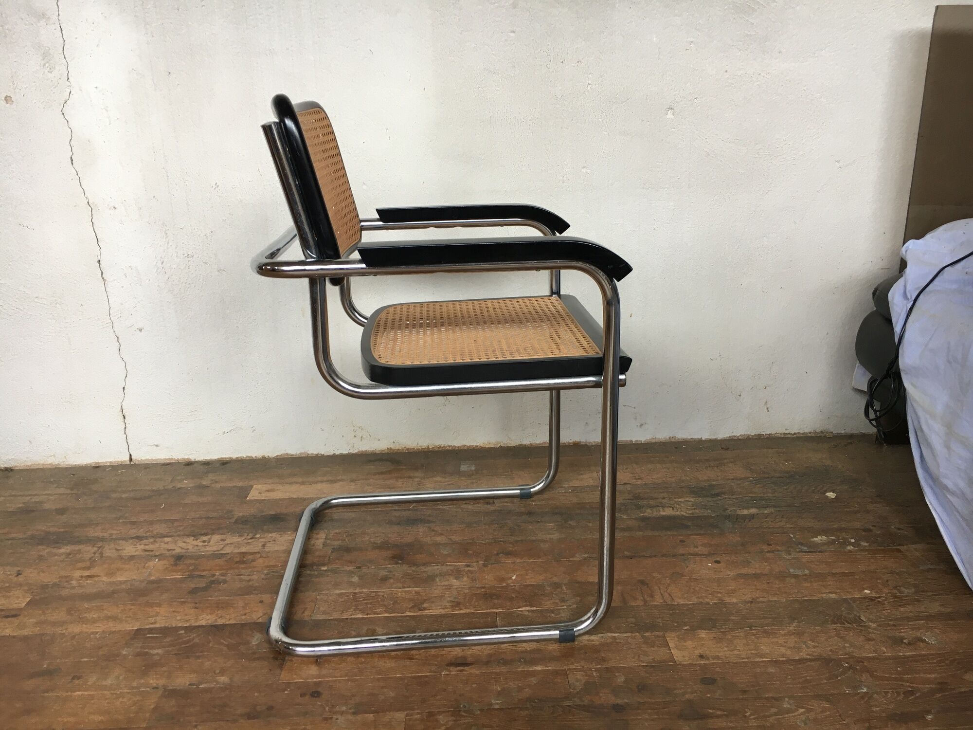 Fauteuil Marcel Breuer b32 vintage 1950 noir