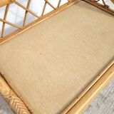 Rattan bedside table circa 1970