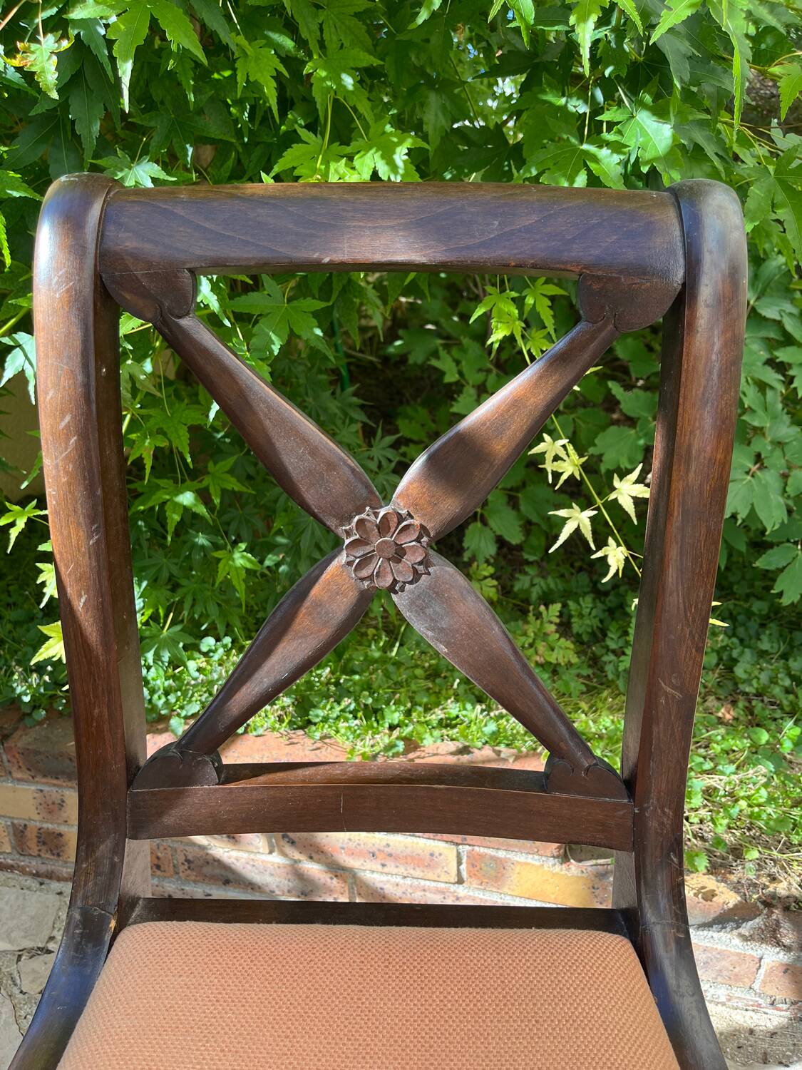 Set of 3 antique wooden chairs