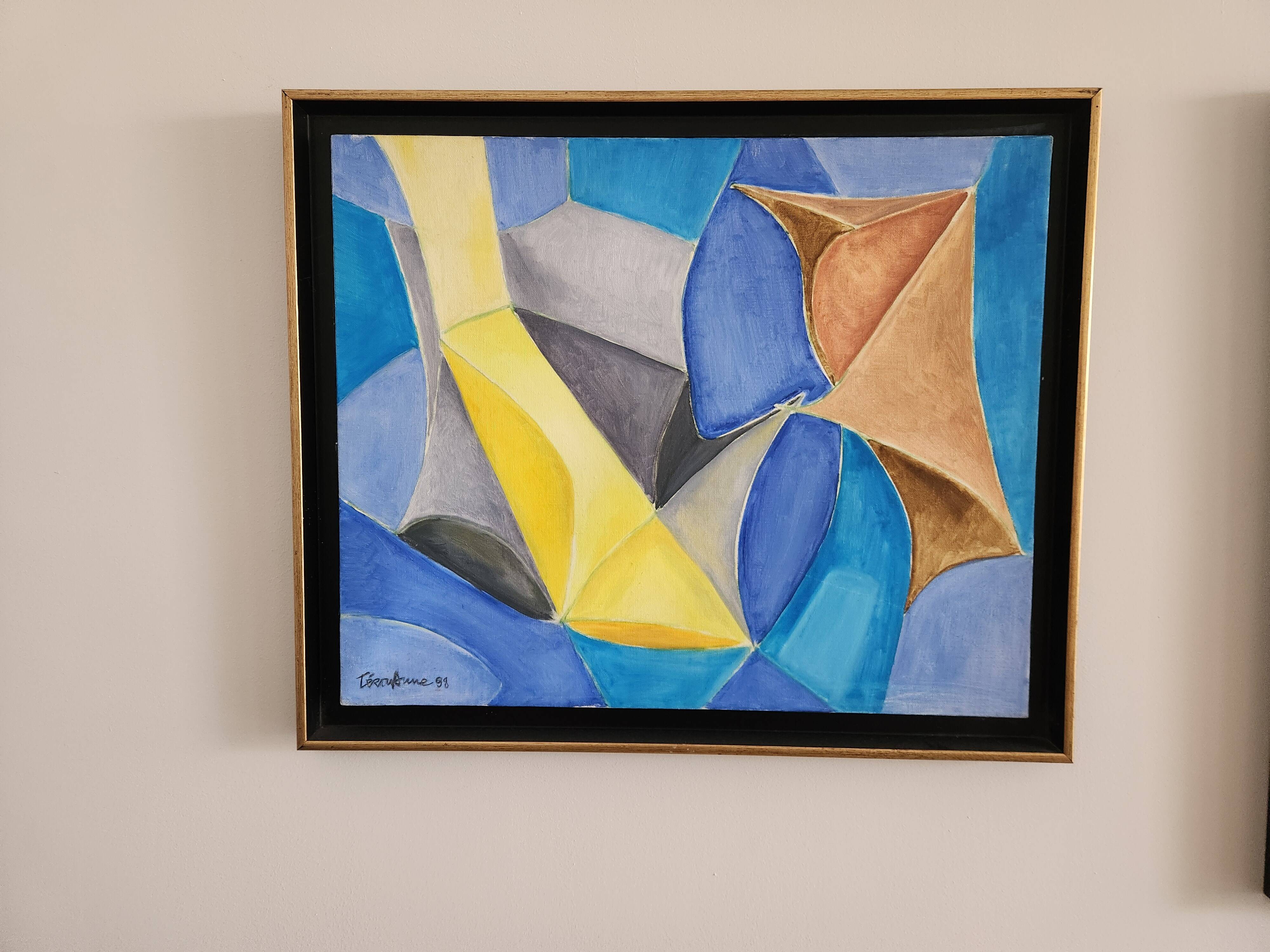Pair of oils on canvas by lucille terouanne