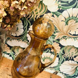 Vintage 1960s bubble glass carafe