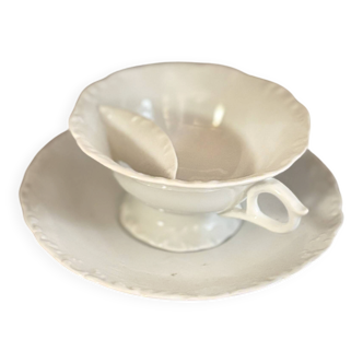 Moustache cup and saucer
