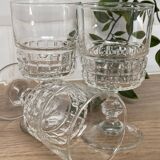 Set of 3 Luminarc Quadrille wine glasses