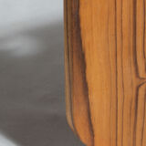 Rounded rectangular monoxyl teak cutting or presentation board L:34