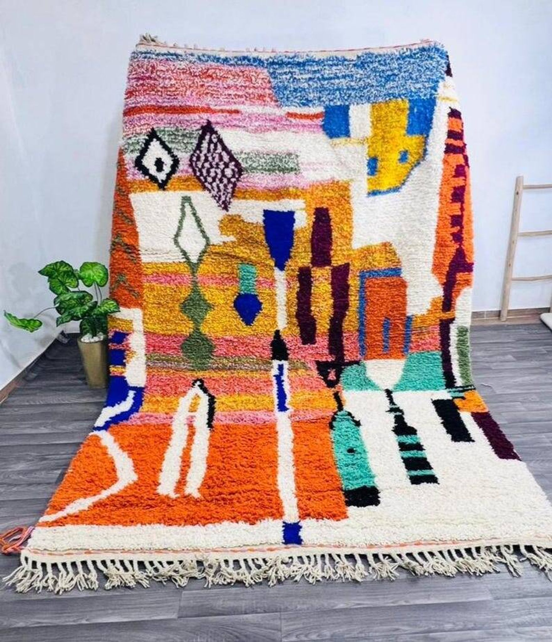 Magnifique tapis berbère coloré 200/300cm