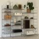 Modular chrome metal shelf