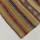Red & Cream Striped Kilim Rug, 150x260Cm