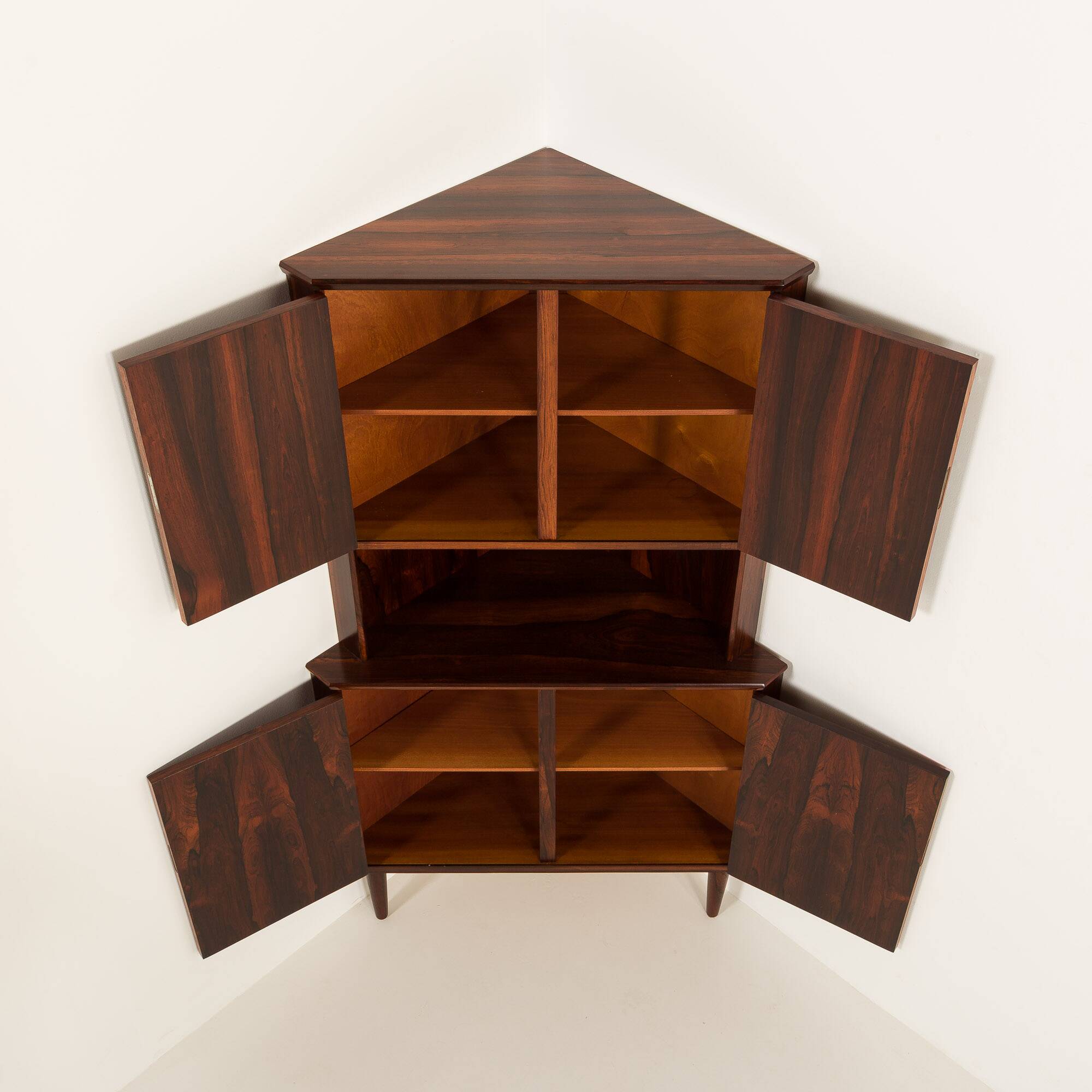 Danish mid century corner cabinet attr. to Carlo Jansen 1960s
