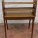 Bureau vintage pieds compas bois massif étagères
