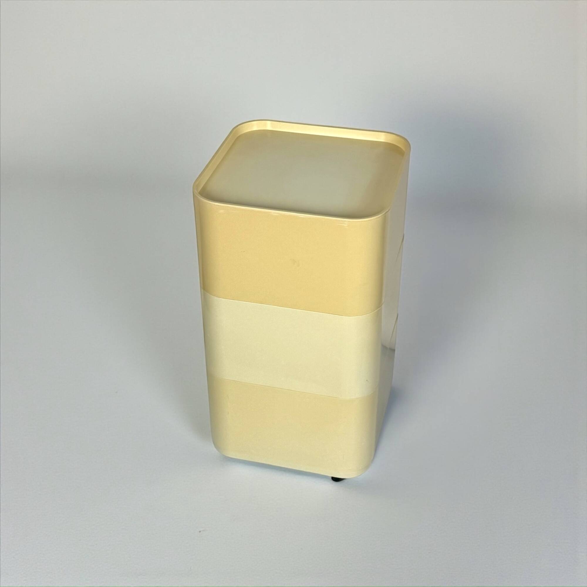 Cream Kartell Componibili Storage with Three Modules, Italian Vintage 1960s