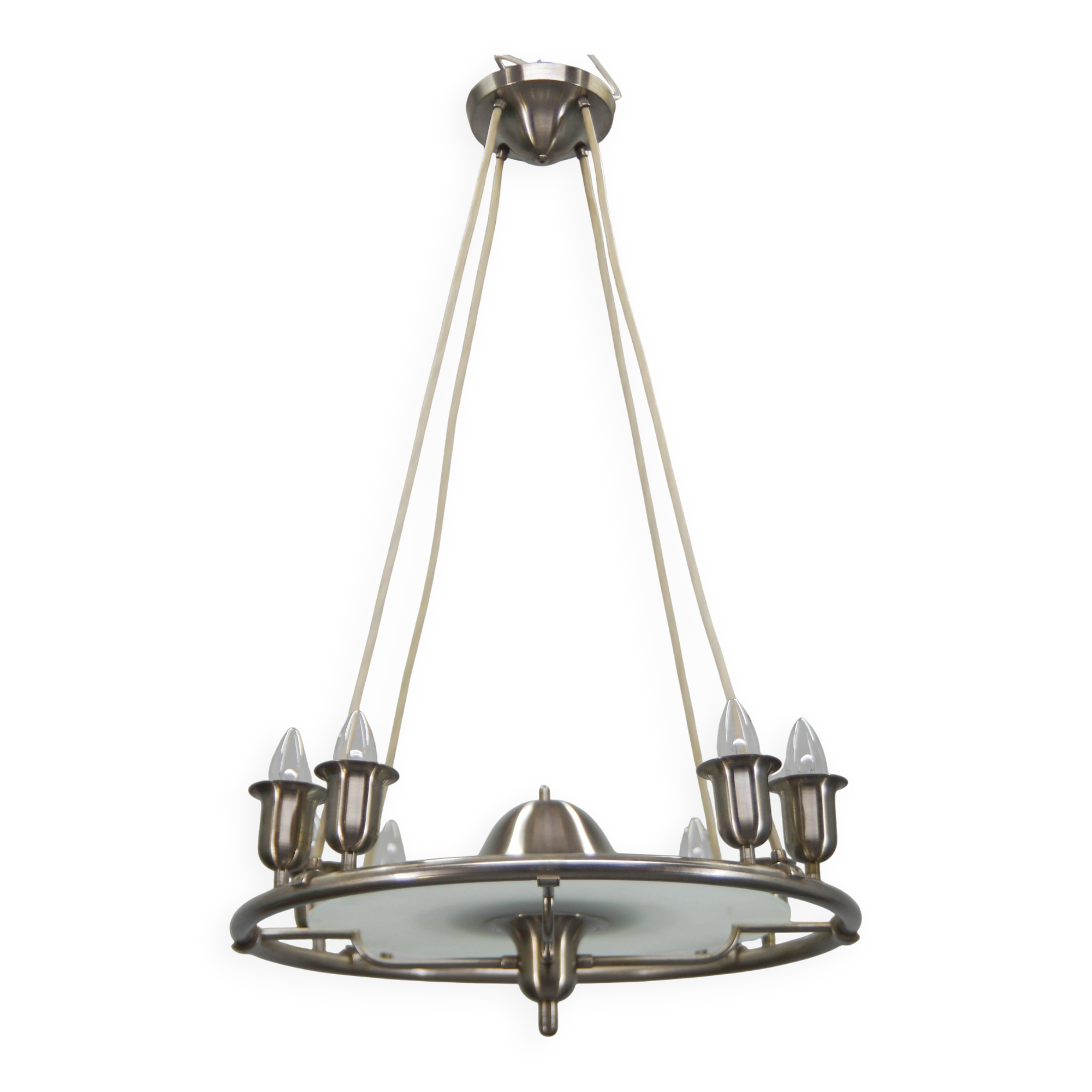 Art Deco Chandelier by Franta Anýž for IAS, Czechoslovakia, 1930s