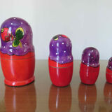 4 Russian dolls " Matryoshkas " 70s