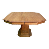 Art Deco period solid oak dining table