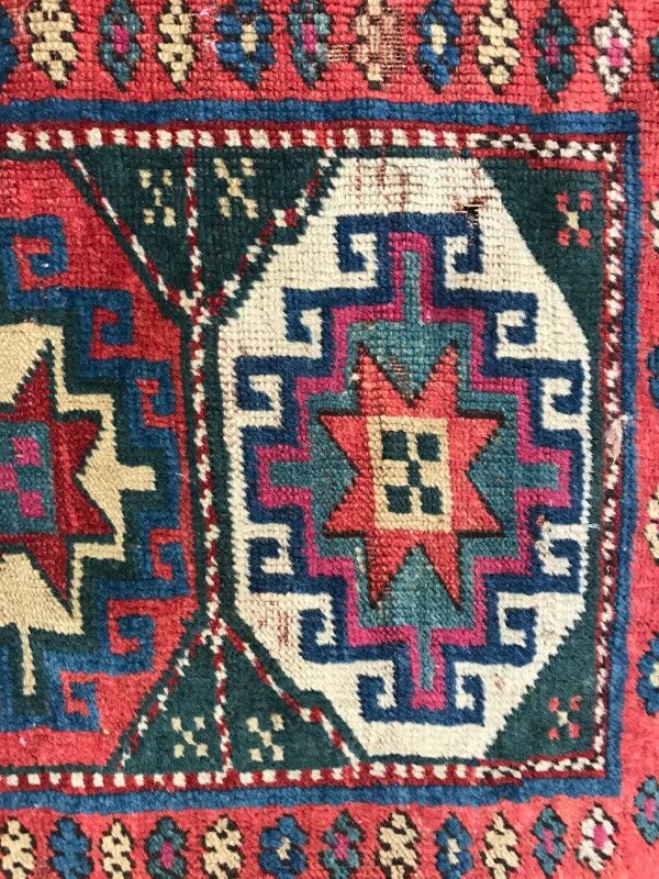 Carpet old caucasian kazak Hall 102 x 274 CM