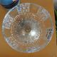 Art Deco crystal and metal fruit bowl