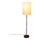 Temde teak and metal floor lamp with a new custom lampshade – 1960s elegance